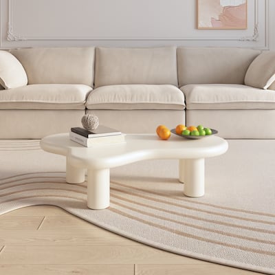 Irregular Shaped Coffee Table, Fashion Curved Coffee Table Sofa Low Table