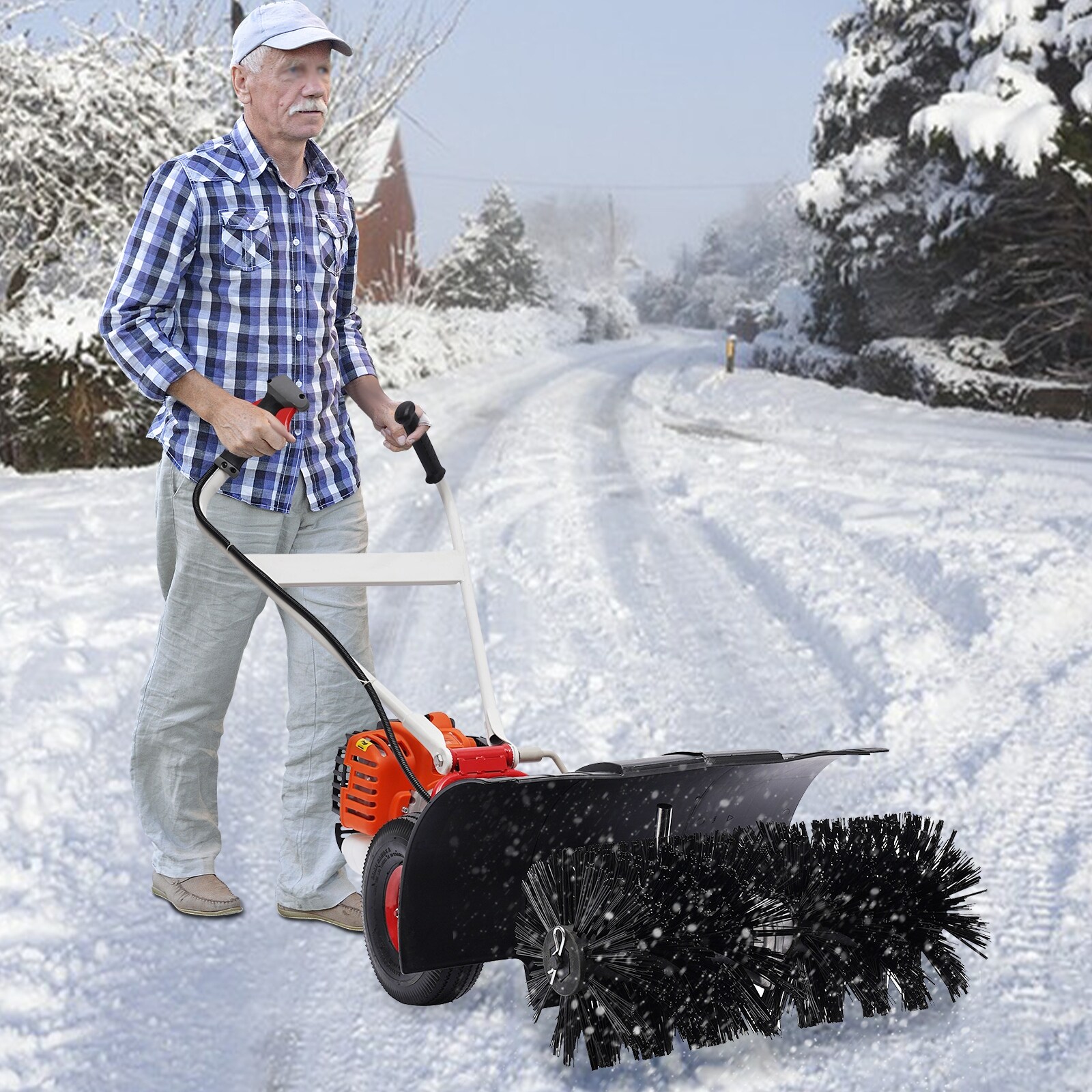 Walk Behind Snow Plow Snow Cleaner Machine Snow Blower - China Snowplow,  Walk Behind Snow Plow