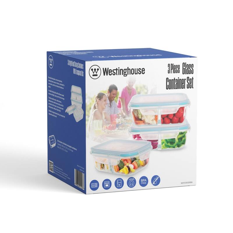 Westinghouse - 6pc Glass Food Storage Set