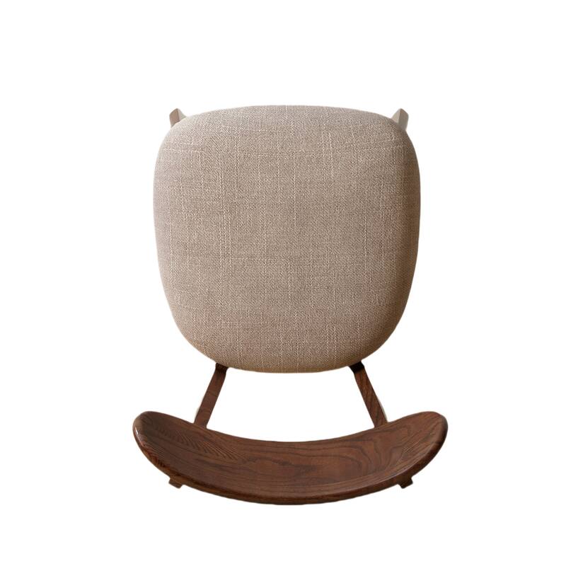 Solid Oak Dining Chairs with Upholstered Seats, Ergonomic, Set of 2/4