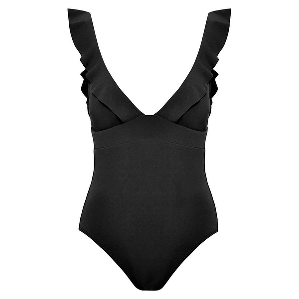 robin piccone lina ruffle one piece