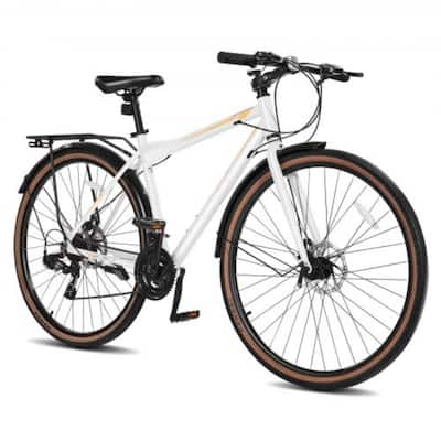 Hybrid Bike with 24-Speed Shimano Drivetrain, Step-Over Frame - 68.92 x 25.20 x (36.22-40.09) inch