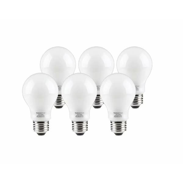 6 LED Dimmable A19 Light Bulb, 9W, 5000K Daylight - 800 Lm - Overstock -