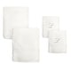 preview thumbnail 25 of 25, Authentic Hotel and Spa 4-piece White Turkish Cotton Towel Set with Silver Script Monogrammed Initial White - L