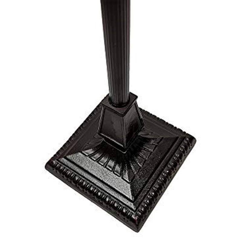 Tiffany Style Mission Standing Floor Lamp 62" Tall AM351FL17 Amora Lighting - Multi-Colored