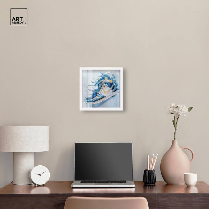 Starry Night Sneaker Splash Shadowbox by Art Remedy
