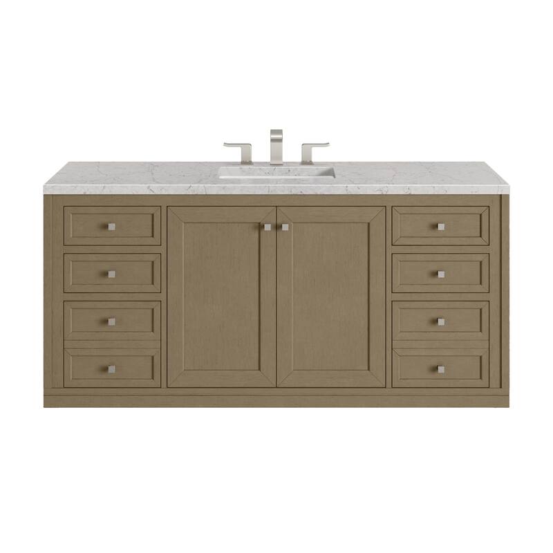 Chicago 60" Single Vanity, Walnut Whisper
