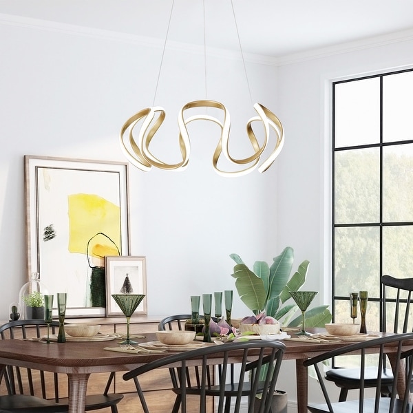 Wavy pendant light best sale