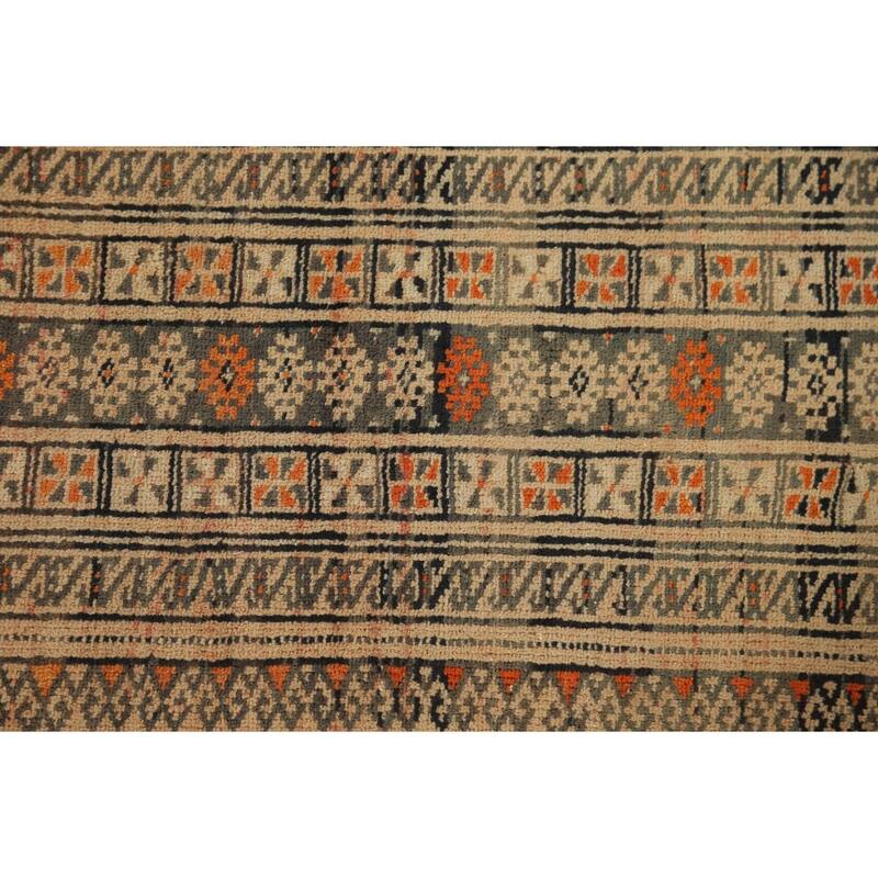 Bokhara Persian Vintage Area Rug Handmade Wool Carpet - 4'6" x 6'1"