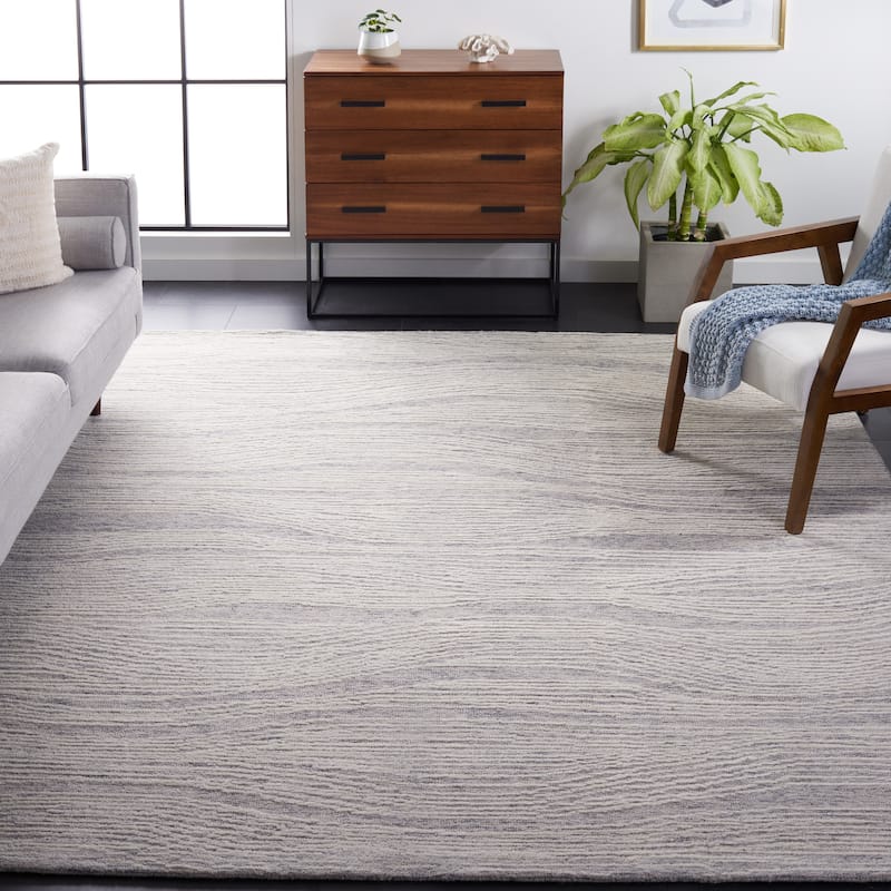 SAFAVIEH Handmade Metro Annarosa Modern Abstract Wool Rug