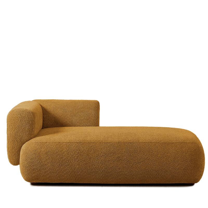 Modern Upholstered Chaise Lounge Chair, Indoor Relaxation Sofa for Living Room or Bedroom