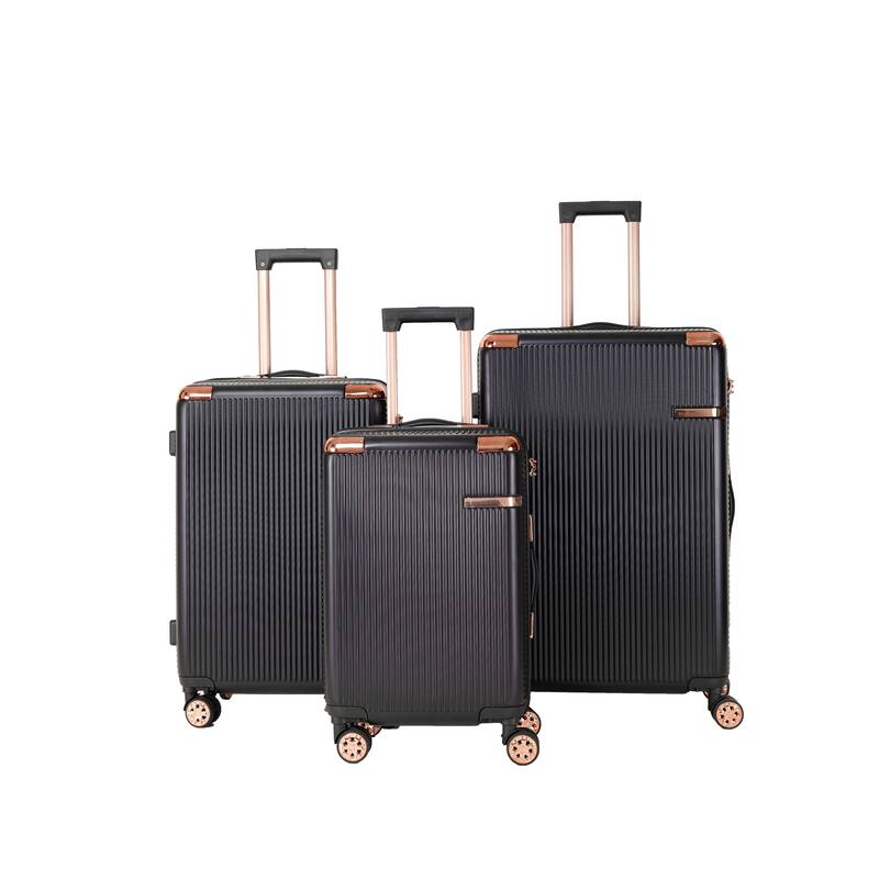 4-piece hard luggage, 360 ° dual rotating four-wheel luggage, password lock