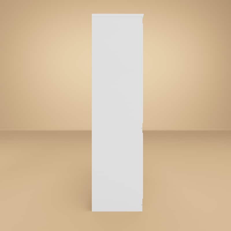 74.8"H Modular Armoire&Wardrobe Storage Closet Cabinet Organizer White