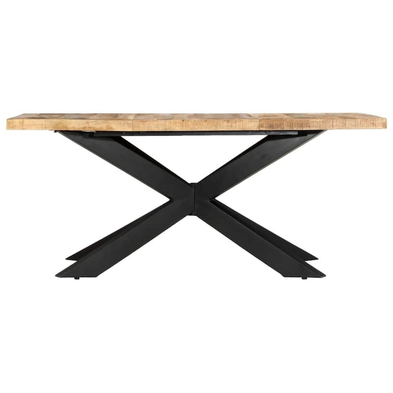 vidaXL Solid Wood Sheesham Dining Table Kitchen Desk Furniture Multi Colors