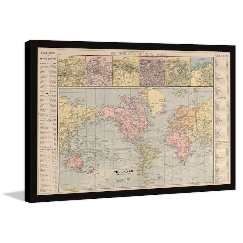 Chart of the World Framed Print