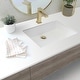 preview thumbnail 11 of 11, STYLISH 20 3/8 inch Rectangular Undermount Porcelain Bathroom Sink with two Overflow Finishes included