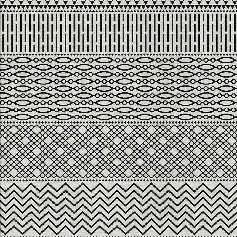 HomeRoots Chevron Modern Rectangle Outdoor Rug