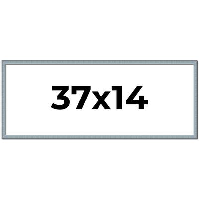 37x14 Frame Rustic Sky Blue Solid Wood Picture Frame | 0.75 Inch