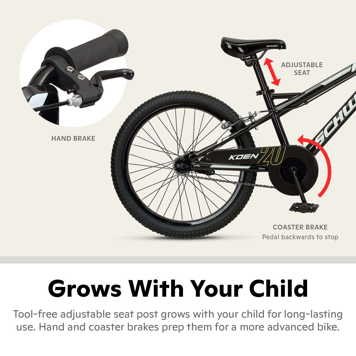 Big Kids Bike 20 Inch Wheels with Kickstand for Ages 7 13 Years
