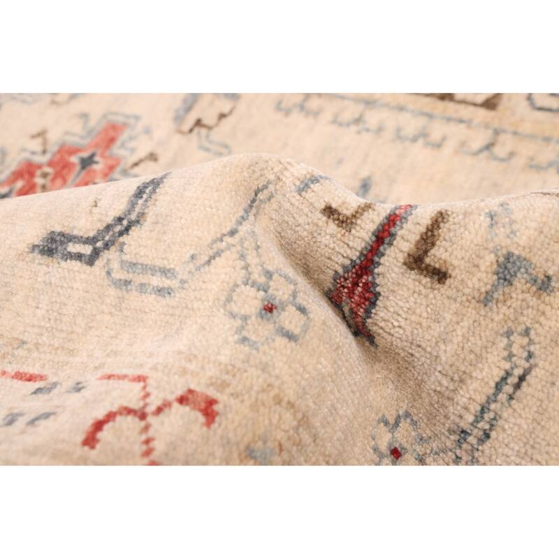 ECARPETGALLERY Hand-knotted Heritage Light Khaki Wool Rug - 8'2 x 10'0