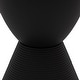preview thumbnail 35 of 143, Boyd Round Side Table with Ribbed Design Base - Accent Hourglass End Table with Removable Lid for Living Room & Bedroom
