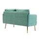 preview thumbnail 9 of 48, Polyester Upholstered Living Room loveseats sofa With Golden Legs