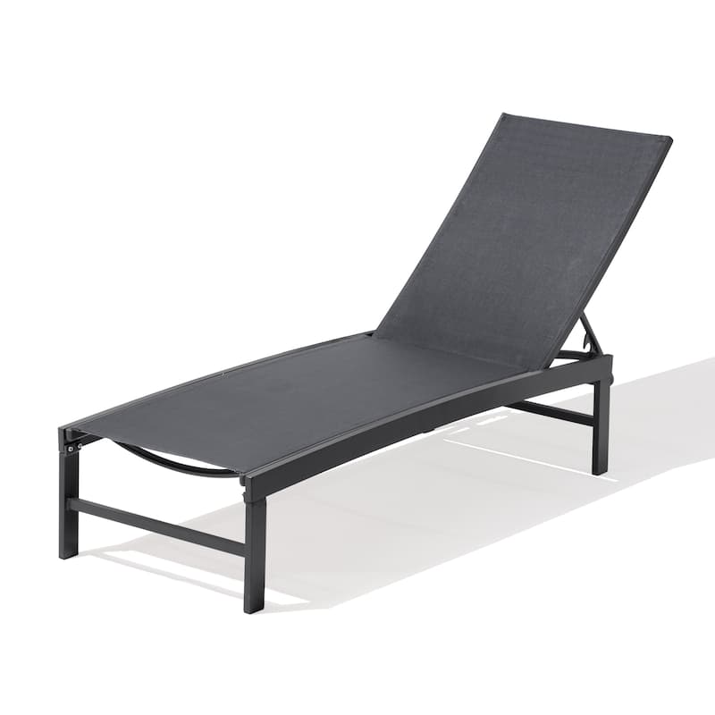 Pellebant Outdoor Patio Adjustable Chaise Lounge Chairs - N/A