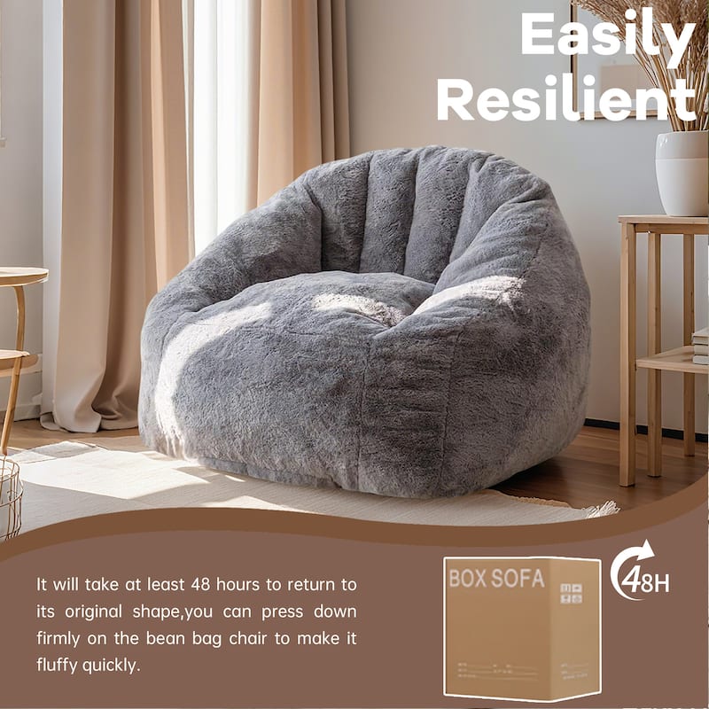Bean bag chair, armrest bean bag sofa chair filled with high-density foam, comfortable lazy sofa chair,adult bean bag chair