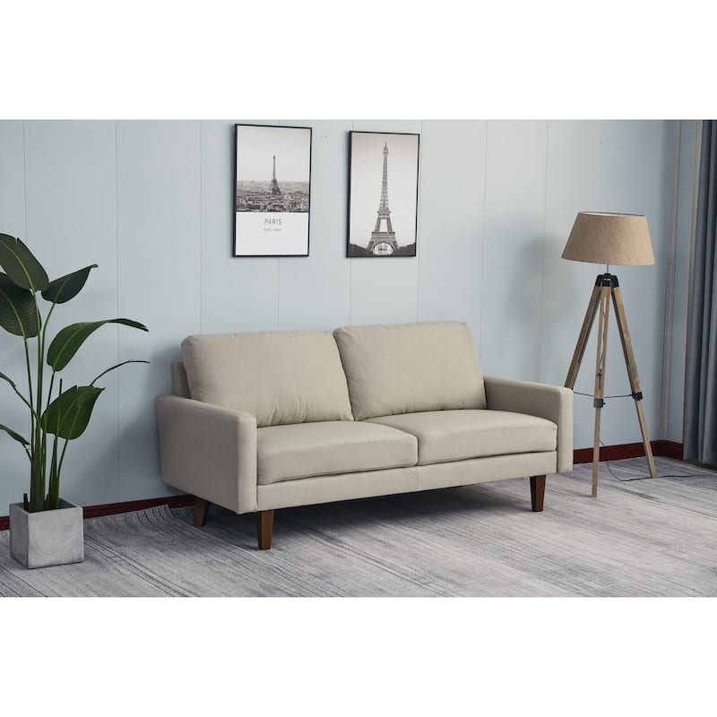 Adelaide 70'' Linen Square Arm Sofa