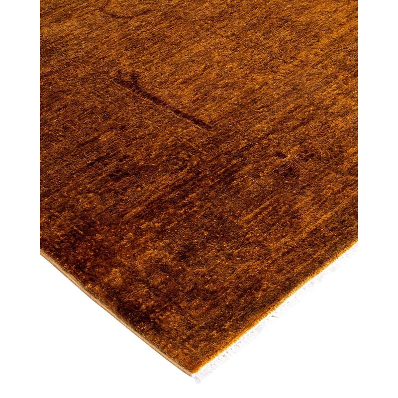 Contemporary Overdyed Wool Hand Knotted Area Rug - 6' 0" x 8' 8"