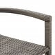 preview thumbnail 8 of 46, vidaXL 5 Piece Patio Bar Set Gray Solid Wood Acacia and Poly Rattan - 23.6" x 23.6" x 41.3"