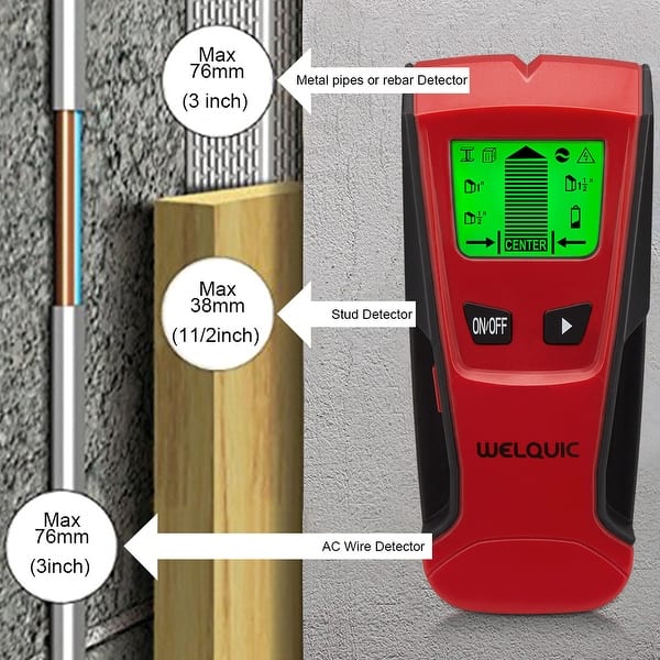 Shop Welquic 3 In 1 Stud Center Finder Metal And Ac Live