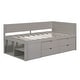 preview thumbnail 18 of 28, Twin Size Daybed with Drawers and Shelves