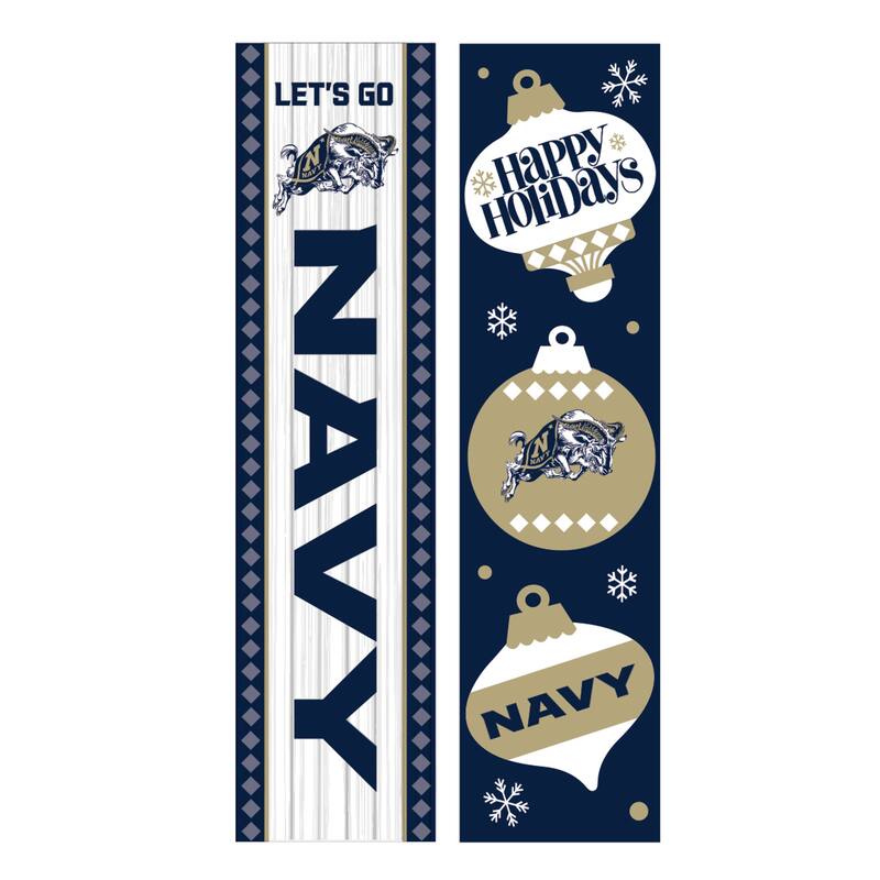 47" Double Sided Seasonal Porch Leaner, US Naval Academy - 47" x 11.25"