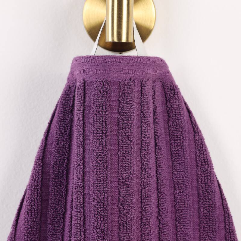 Superior Soho Ribbed Cotton Hand Towel Set of 4