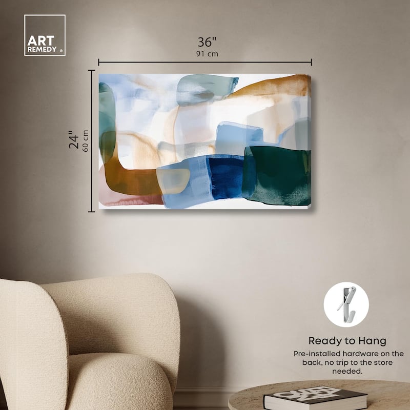 Contoured Calm I Canvas by Art Remedy, Gallery Wrapped
