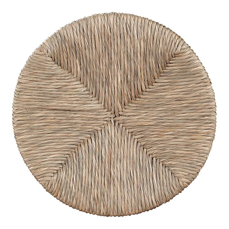 OS Home and Office Furniture 2-Pack 26" Swivel Counter Stool with Woven Seagrass Seat and Natural Woodgrain Frame