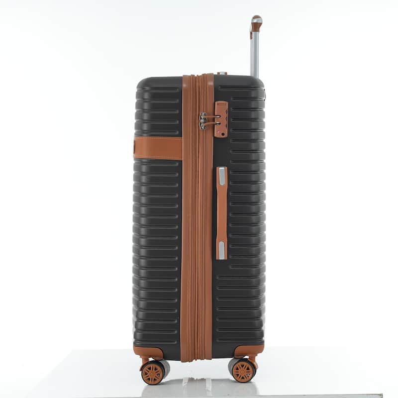 4 Piece Hard Shell Carry on Lightweight Expandable Travel Luggage with 4 Packing Cubes, TSA Lock and Spinner Wheels
