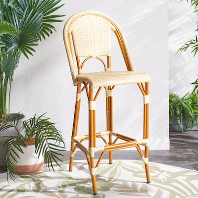 SAFAVIEH Kimora Outdoor Bistro 30-inch Bar Stool - 20Wx26Dx47H