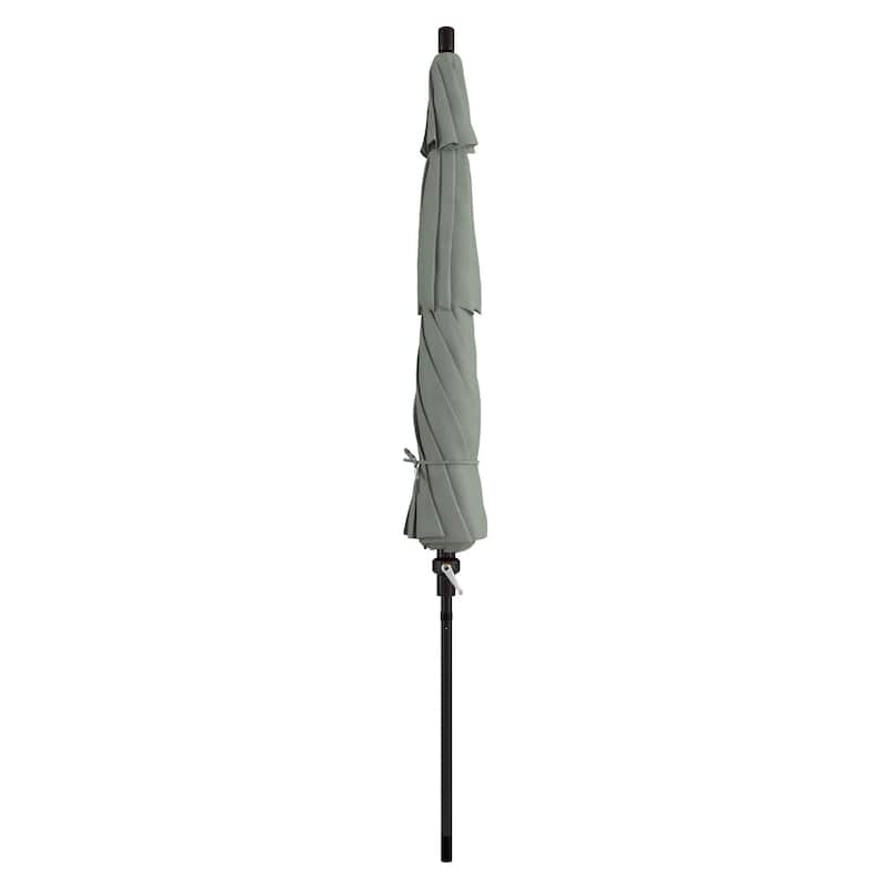 California Umbrella 11' Rd Golden State Series Patio Umbrella Bronze Aluminum Frame Crank Lift Collar Tilt Sunbrella