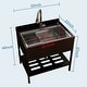 preview thumbnail 12 of 12, Freestanding Laundry Stainless Steel Large Utility Sink Single Bowl - 32*22*40