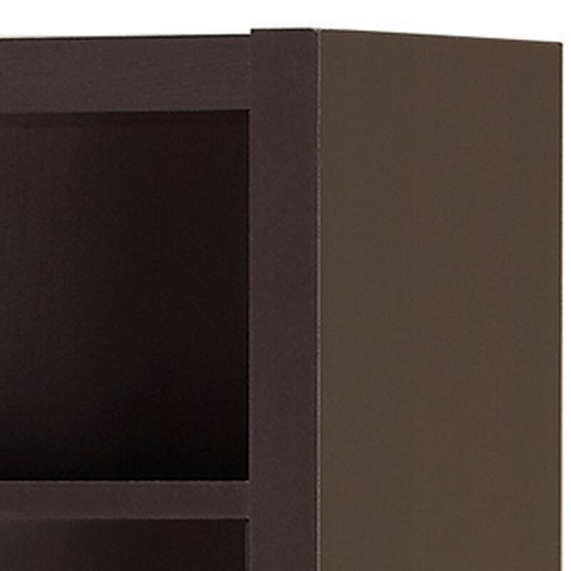 Narrow Bookcase Wooden Shelf Unit Tall Book Storage Organizer - 13