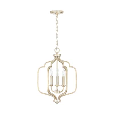 Ophelia 3-light Winter Gold Foyer Pendant