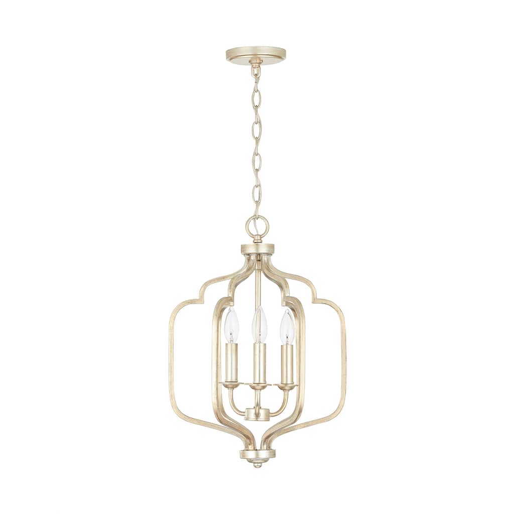 Ophelia 3-light Winter Gold Foyer Pendant
