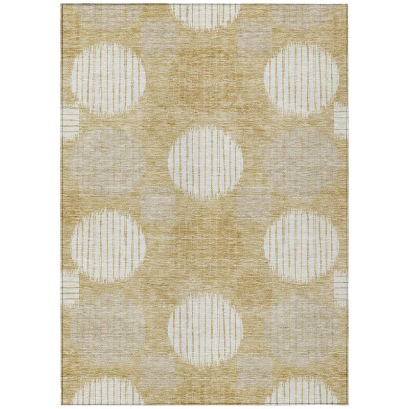 HomeRoots Geometric Transitional Rectangle Outdoor Rug