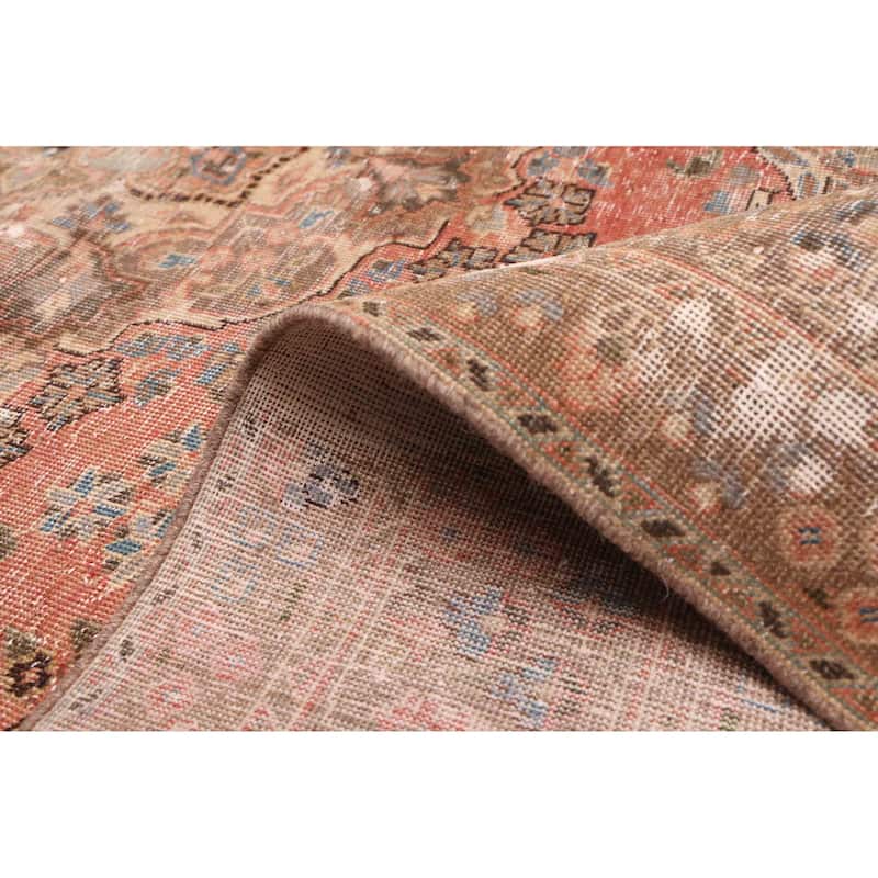 ECARPETGALLERY Hand-knotted Antalya Vintage Dark Copper Wool Rug - 6'5 x 9'4