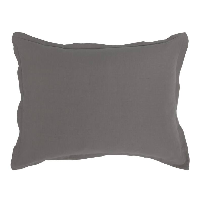 Villa by Classic Home Arcadia Linen Blend Sham - Standard - Grey