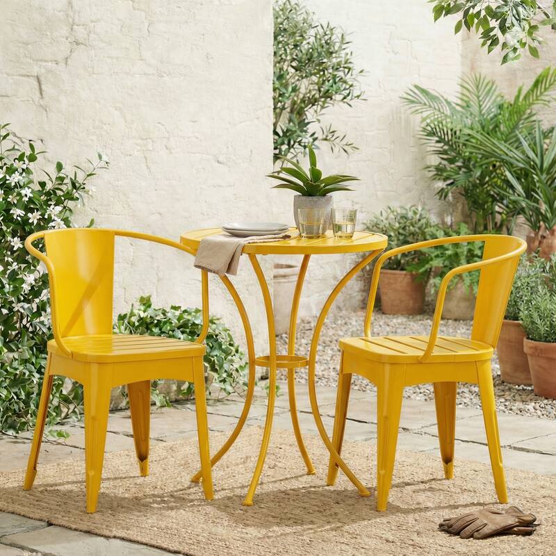 Colmar 3 PC Metal Set - Yellow