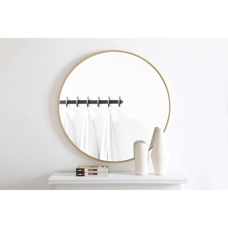 Elegant Lighting Eternity 36" Diameter Circular Beveled Metal Framed