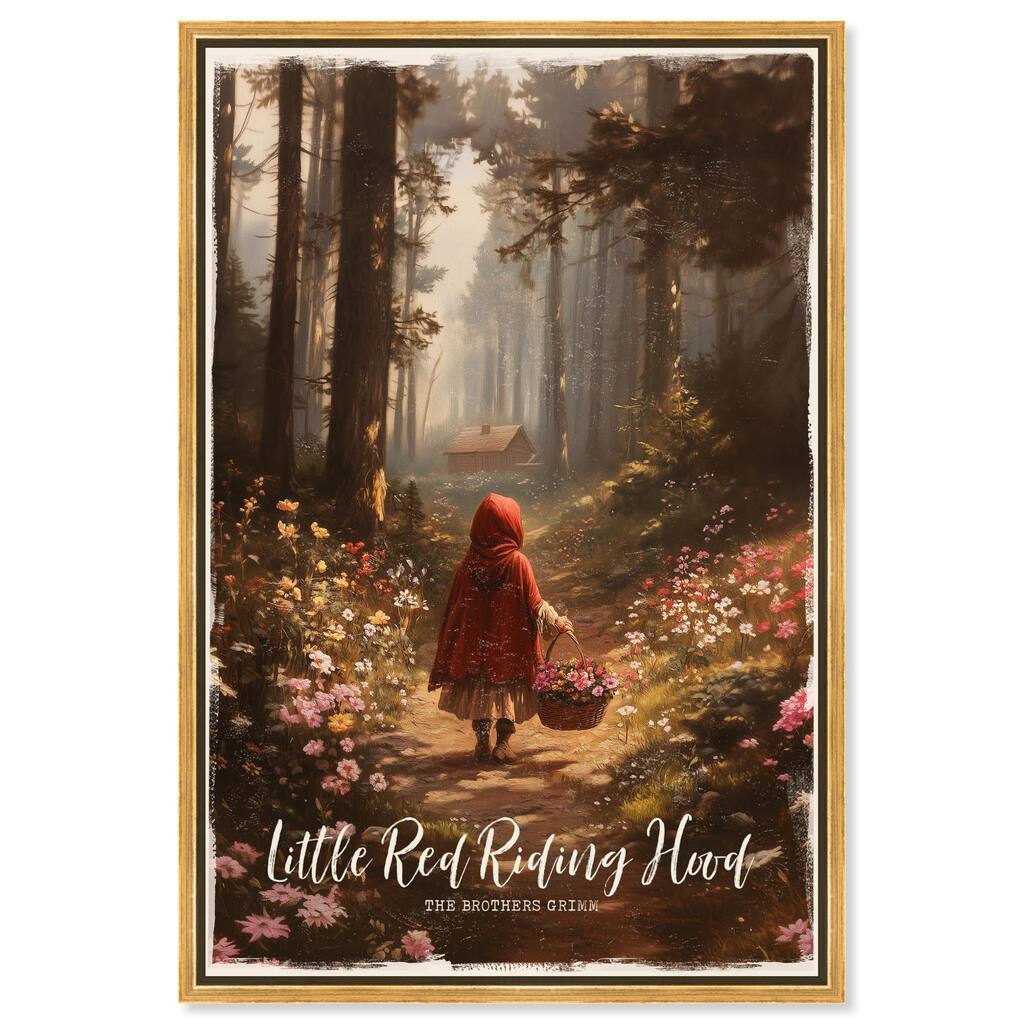 Classic Red Riding Hood Canvas by Art Remedy